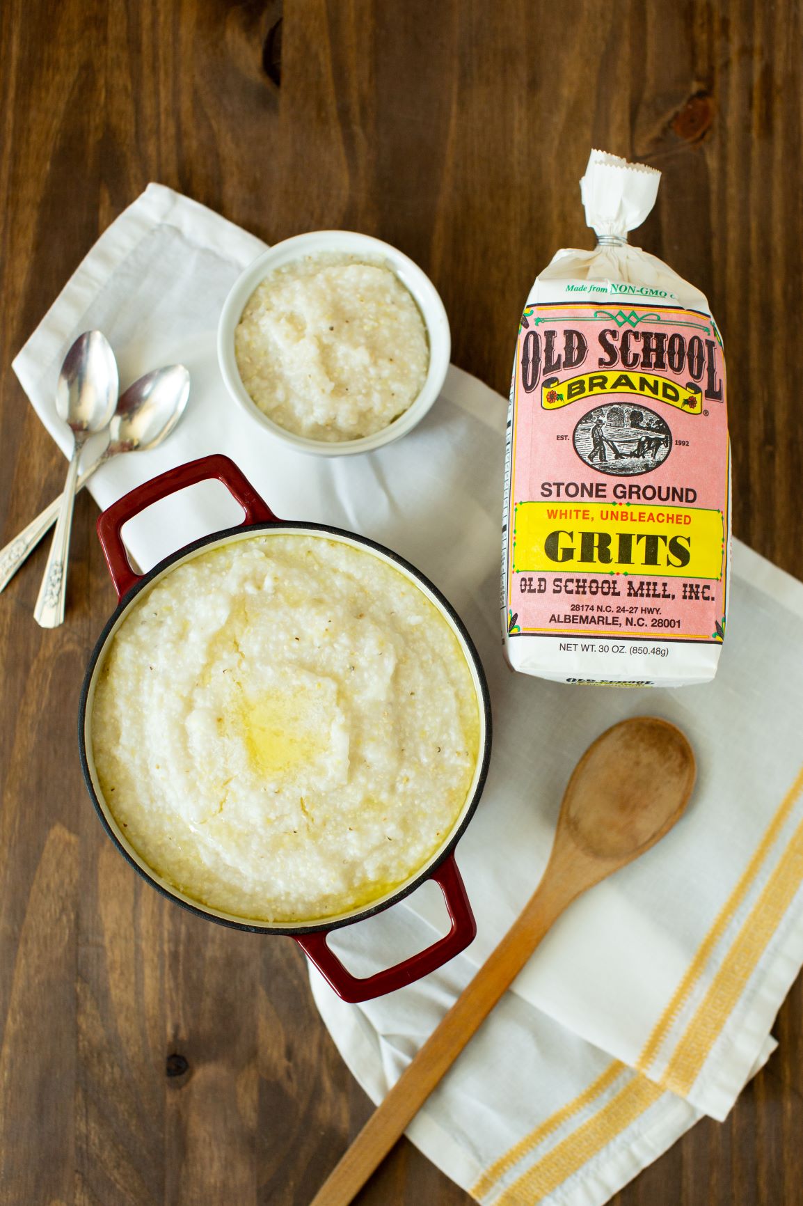 Non GMO Stone Ground, White Grits, 30oz. GLUTEN FREE image 1