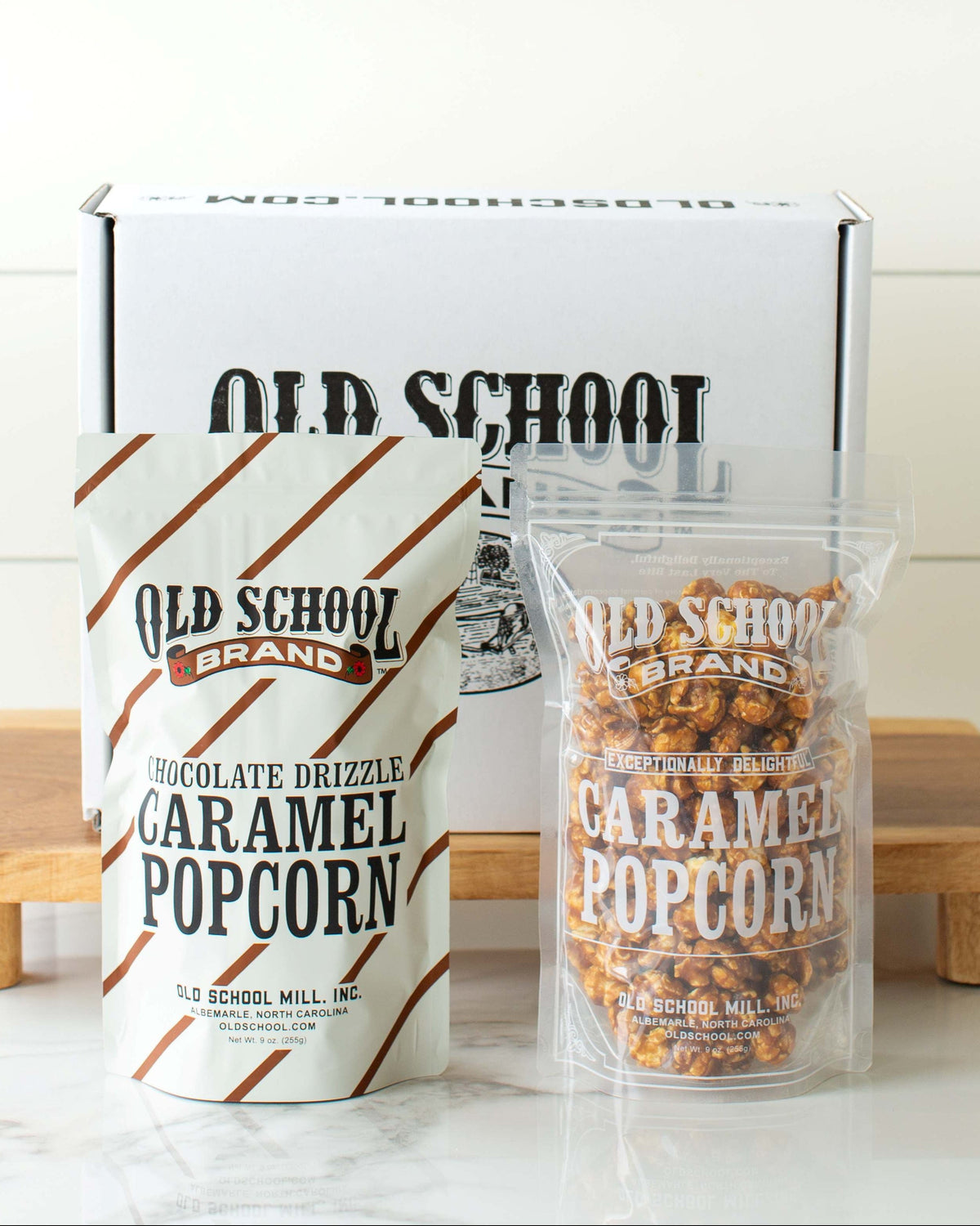 Caramel Popcorn, Chocolate Drizzle Caramel Popcon