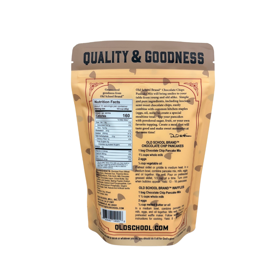 Chocolate Chip Pancake Mix, 16oz