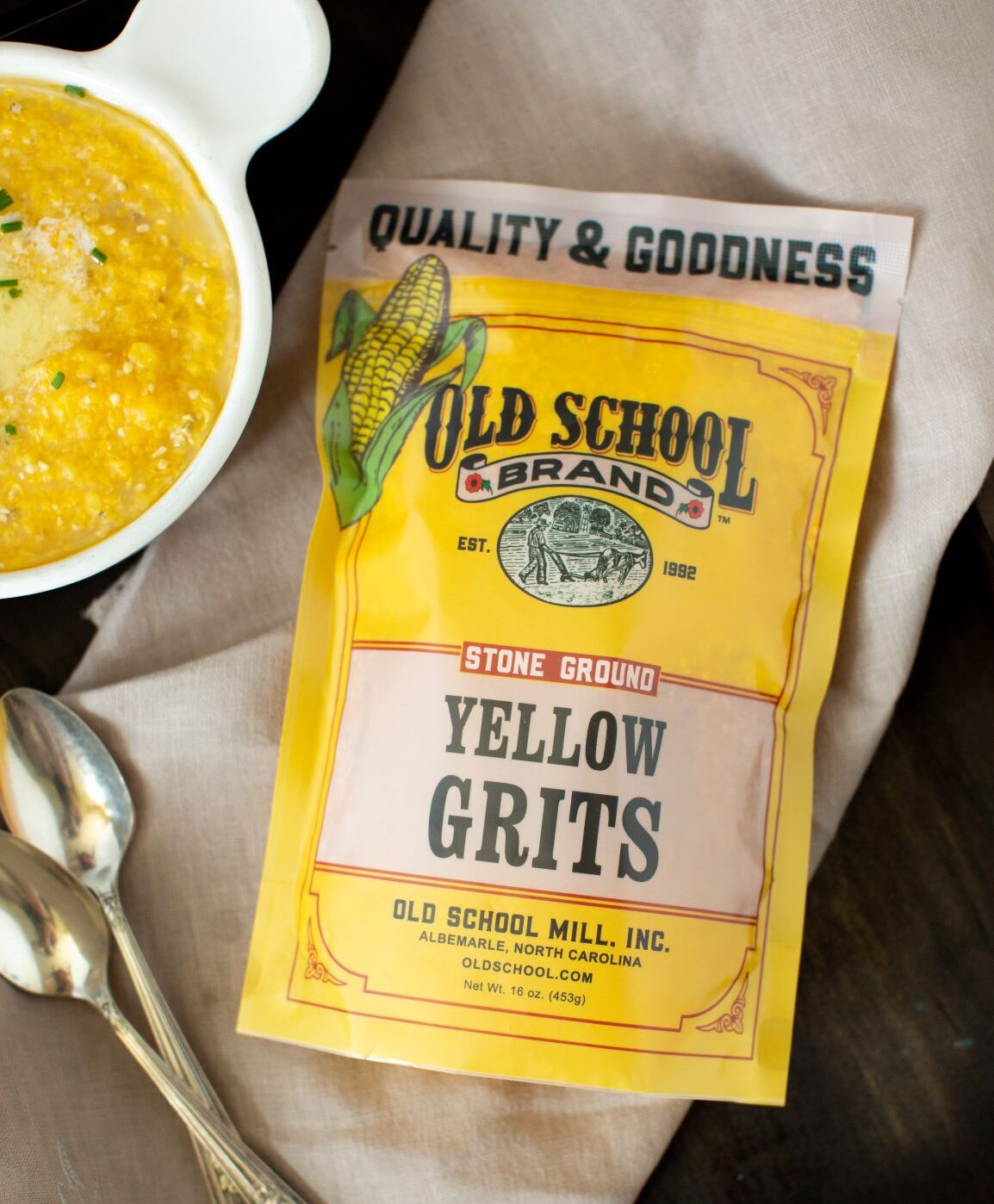 Stone Ground, Yellow Grits, 1lbs. image 0
